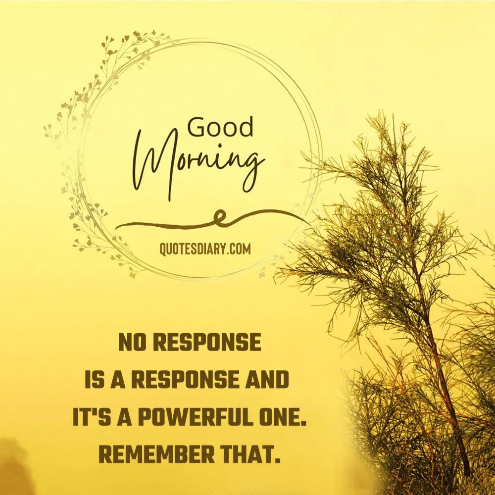 No response | Good Morning Quotes | English Good Morning Quotes