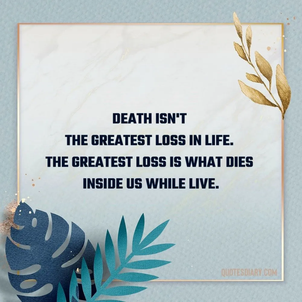 Death isn't | Life Quotes | English Life Quotes