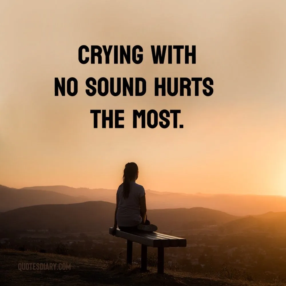 Crying with | Sad Quotes | English Sad Quotes