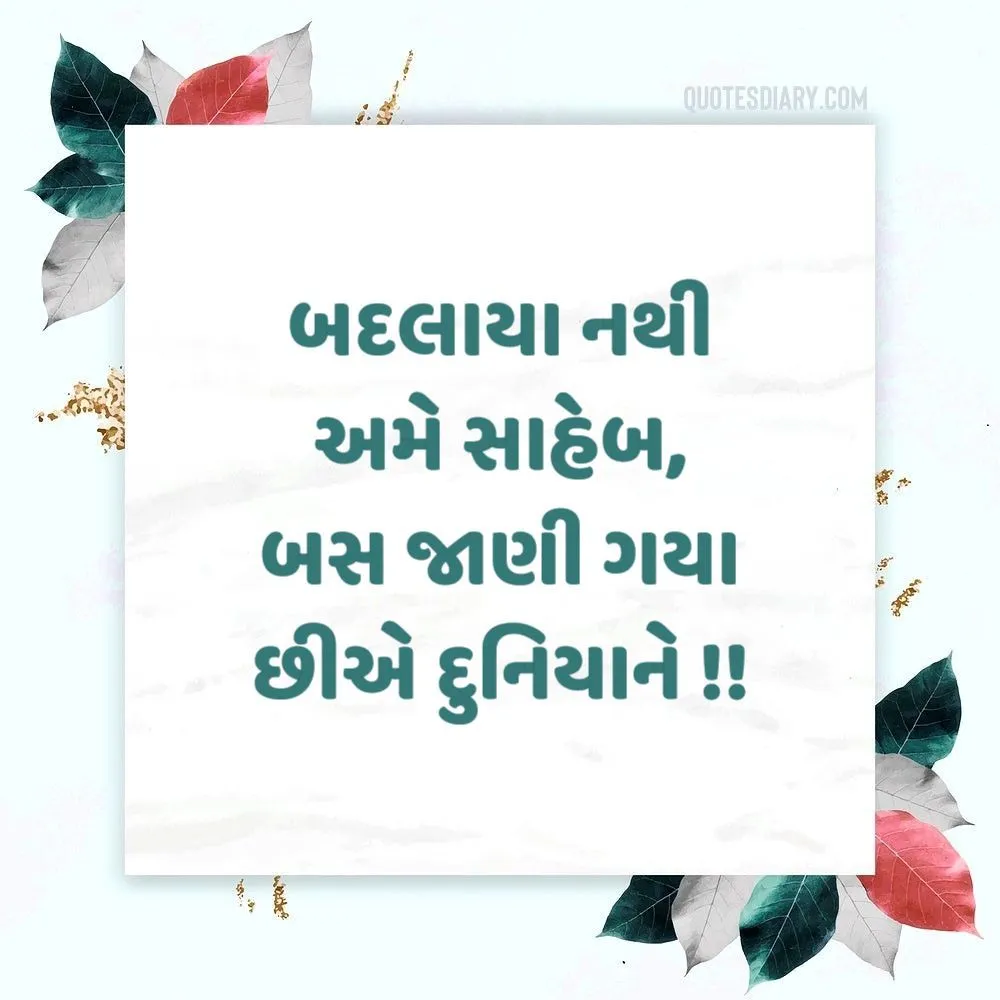 Gujarati Attitude Status Shayari