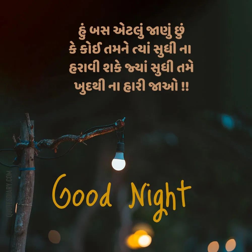 Good Night Shayari Gujarati