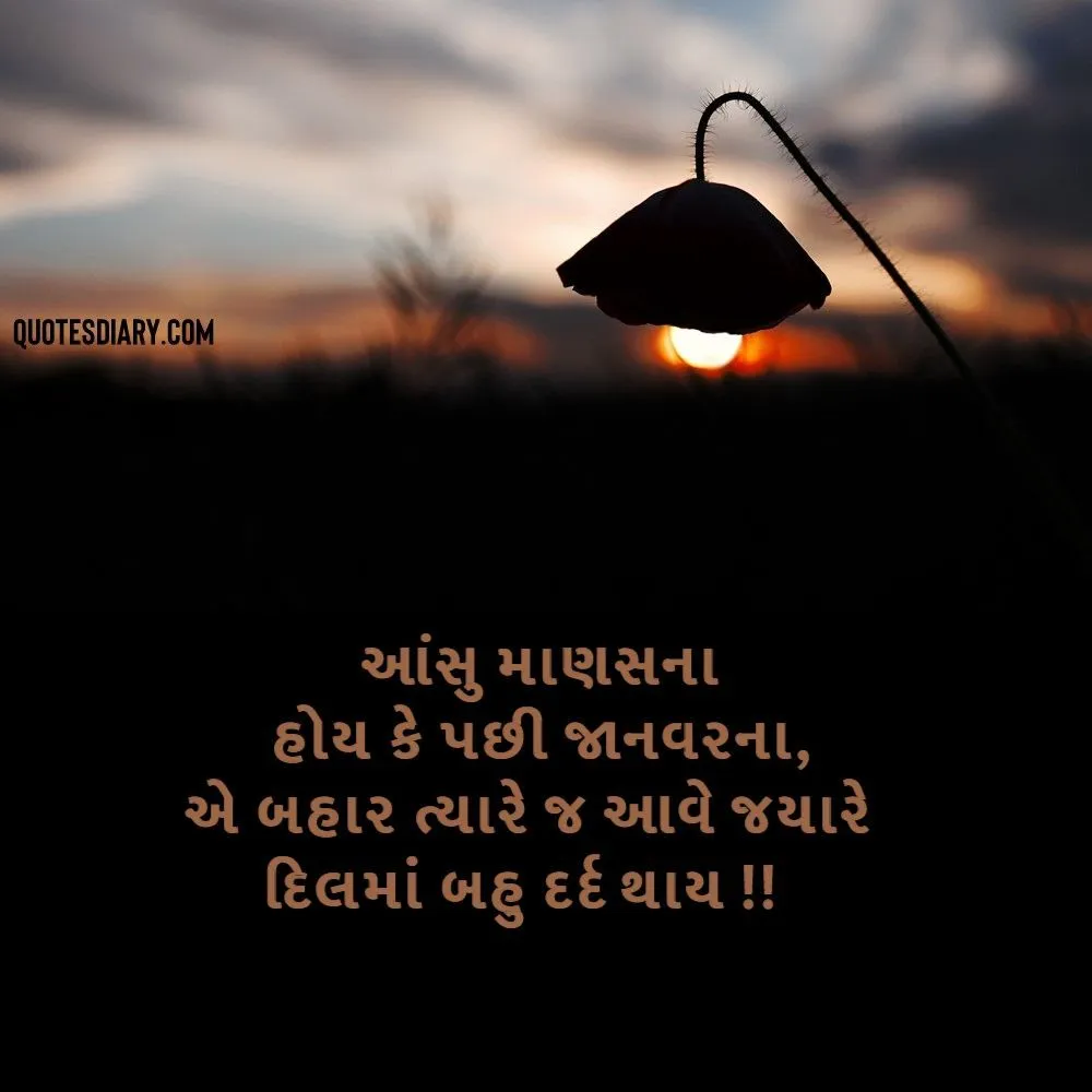 Sad Shayari Gujarati