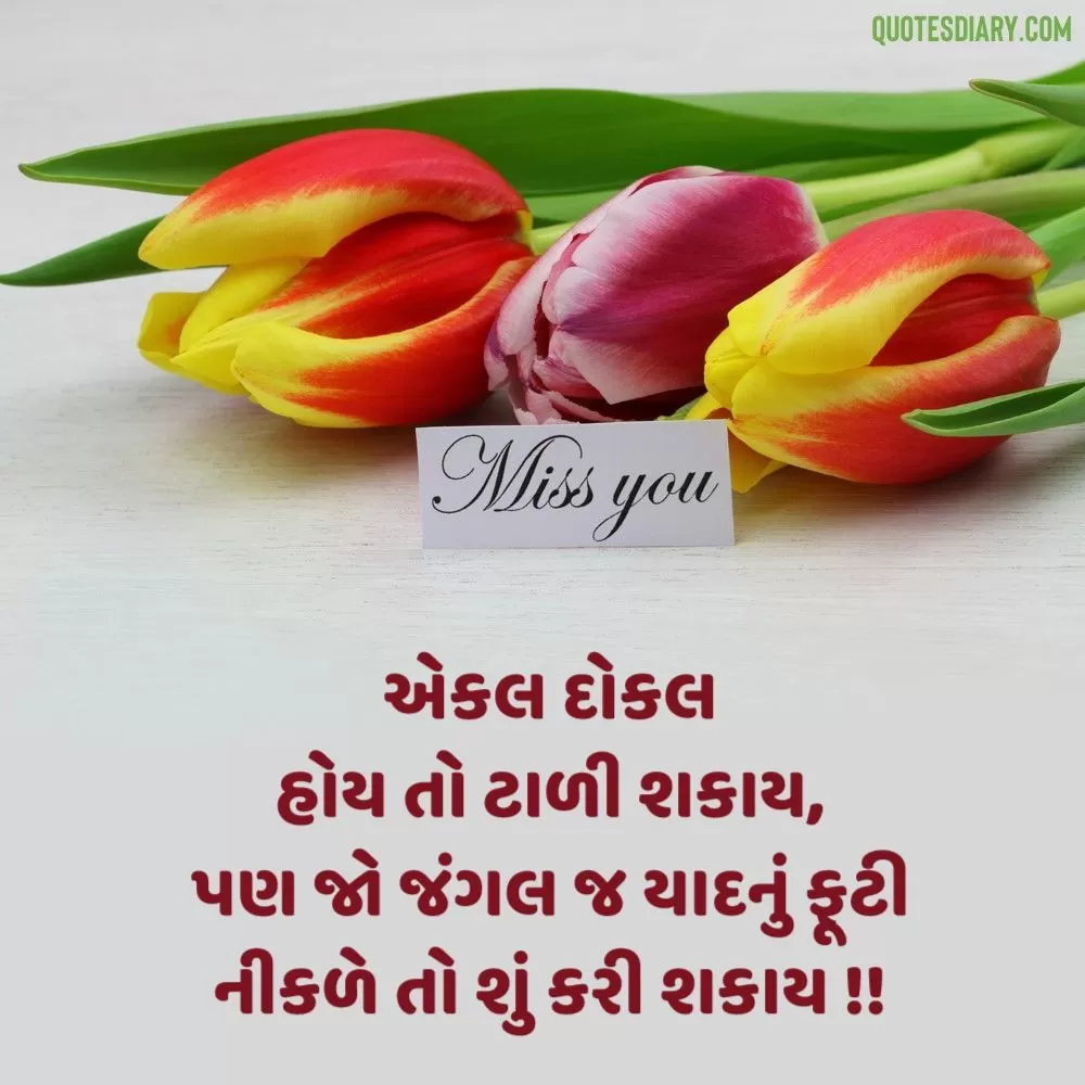 Miss You Shayari Gujarati