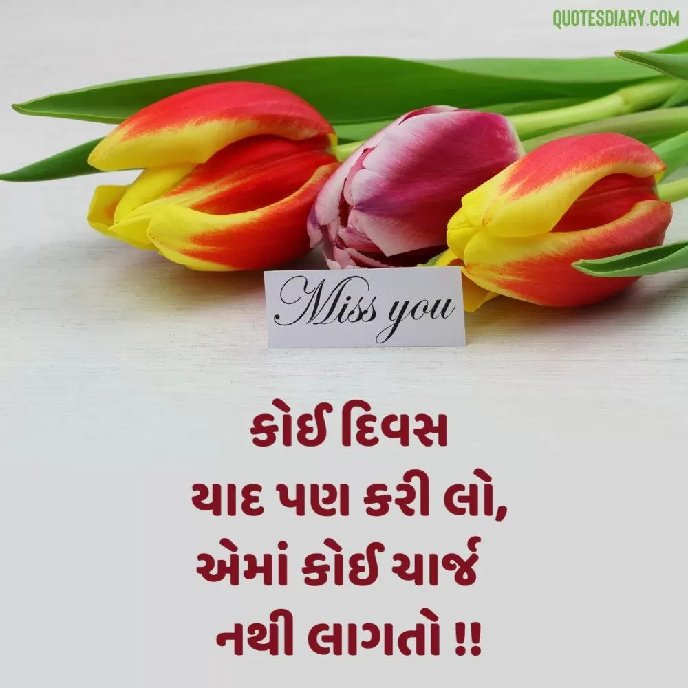 Miss You Shayari Gujarati